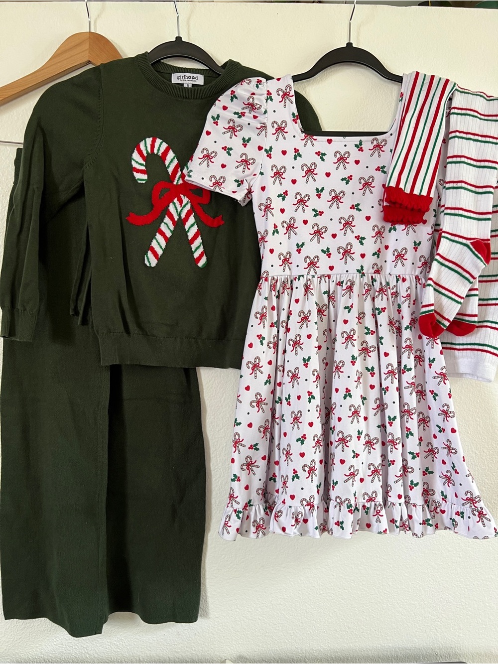 Candy Cane Christmas Outfit Bundle